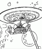 coloring picture of Enterprise