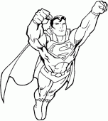 coloring picture of kal el