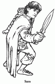 coloring picture of Sam Samwise Gamgee Gardner