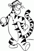 coloring picture of Tigger