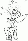 coloring picture of picture of Tinkerbell