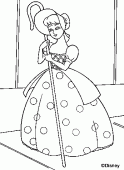 coloring picture of Little Bo Peep has lost her sheep