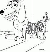 coloring picture of Slinky Dog