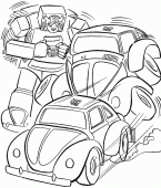 coloring picture of old car transformers