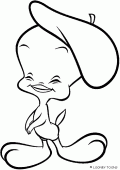 coloring picture of Tweety Bird