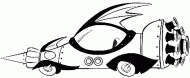 coloring picture of car Mean Machine