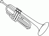 coloring picture of trumpet