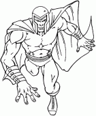 coloring picture of Erik Magnus Lensherr is Magneto