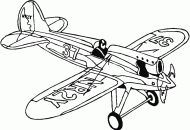 coloring picture of NR2Y aircraft