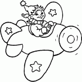 coloring picture of Noddy airplane