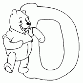 coloring picture of D winnie the pooh