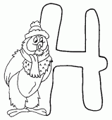 coloring picture of H owl