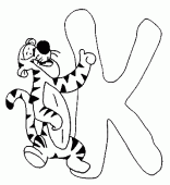 coloring picture of K tigger