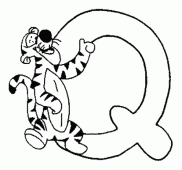 coloring picture of Q tigger