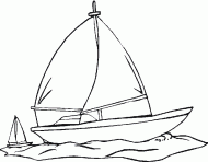 coloring picture of two sailing ship