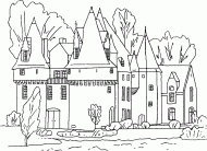 coloring picture of castle