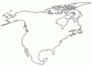 coloring picture of North America