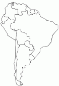 coloring picture of South America