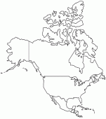 coloring picture of country of North America