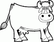 coloring picture of cow