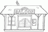 coloring picture of saloon western