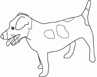 coloring picture of jack russell terrier