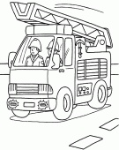 coloring picture of Rescue engine