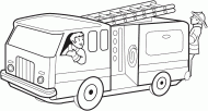 coloring picture of fire engine