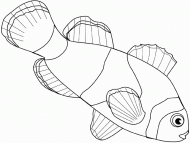 coloring picture of clownfish