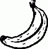 coloring picture of picture of Banana