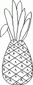coloring picture of pineapple