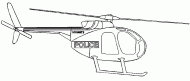 coloring picture of police helicopter