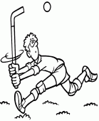 coloring picture of field hockey
