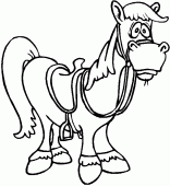 coloring picture of horse1