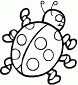 coloring picture of ladybird
