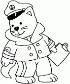 coloring picture of captain cat
