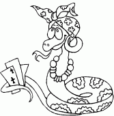 coloring picture of Premonition snake