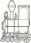 coloring picture of locomotive