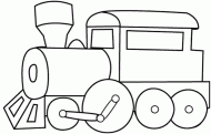 coloring picture of train