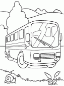 coloring picture of bus
