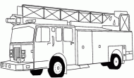 coloring picture of truck of firemen