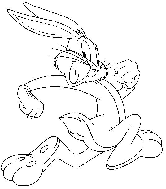 Bugs Bunny is running