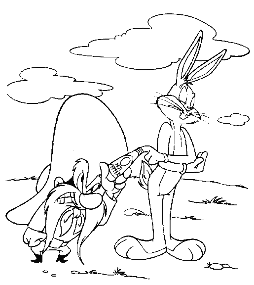 Yosemite Sam and Bugs Bunny