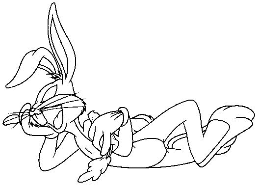 coloring pictures of Bugs Bunny