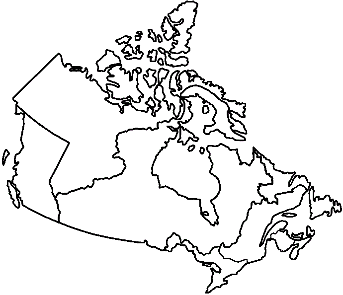 map of Canada