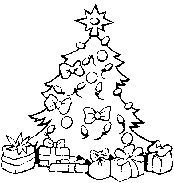 Christmas tree with gifts