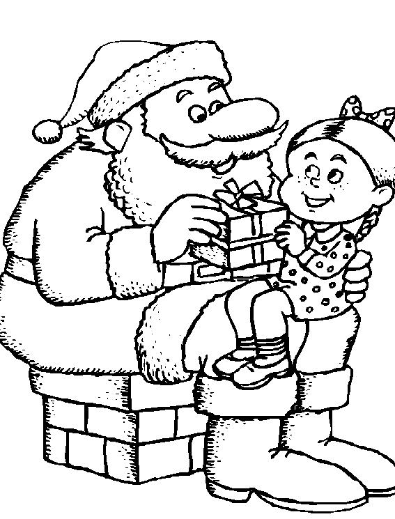 Santa Claus with a child