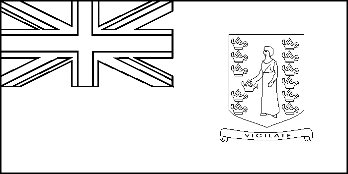 coloring picture of British Virgin Islands flag
