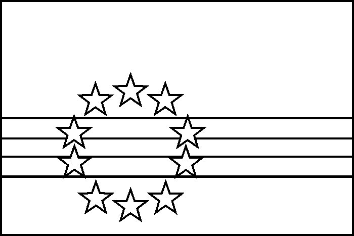 coloring picture of Cape Verde flag