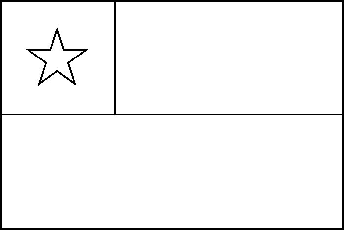 coloring picture of Chile flag